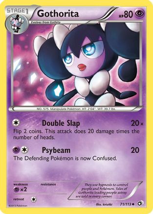 Gothorita 071/113  - Reverse Holofoil Legendary Treasures