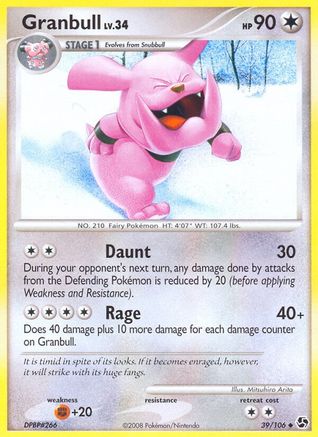 Granbull 039/106  - Reverse Holofoil Great Encounters