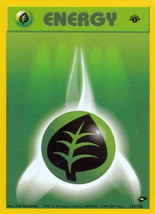 Grass Energy 129/132 - 1st Edition Gym Challenge