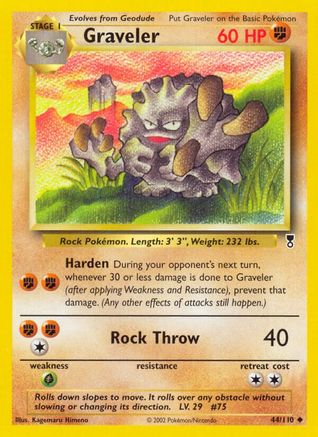 Graveler 044/110 - Reverse Holofoil Legendary Collection