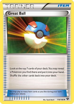 Great Ball 118/146  - Reverse Holofoil XY Base Set