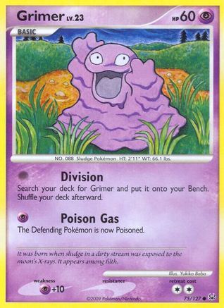 Grimer 075/127  - Reverse Holofoil Platinum