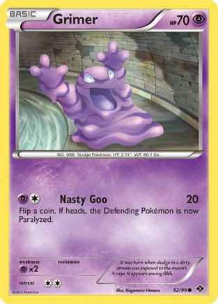 Grimer 052/99  - Reverse Holofoil Next Destinies