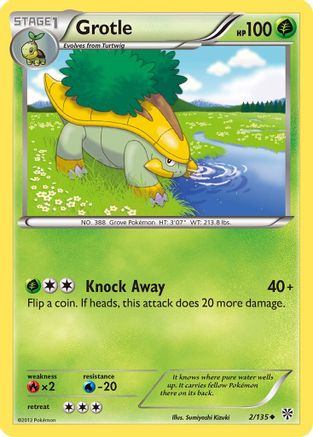 Grotle 002/135  - Reverse Holofoil Plasma Storm