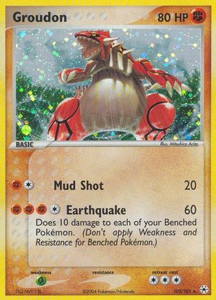 Groudon 102/101 - Holofoil Hidden Legends