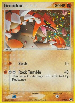 Groudon 005/106 - Holofoil Emerald