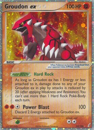 Groudon ex 093/100 - Holofoil Crystal Guardians