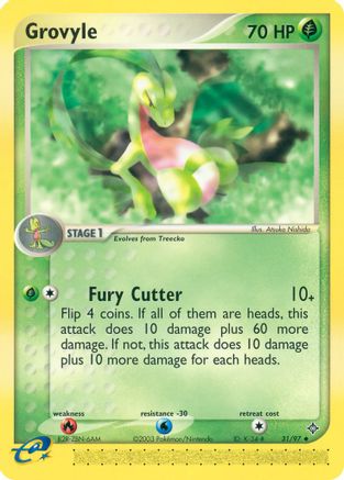Grovyle 031/97 - Reverse Holofoil Dragon