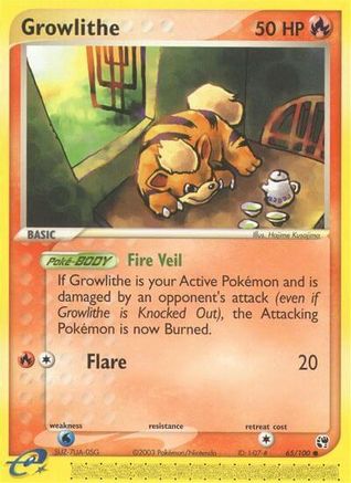 Growlithe 065/100 - Sandstorm