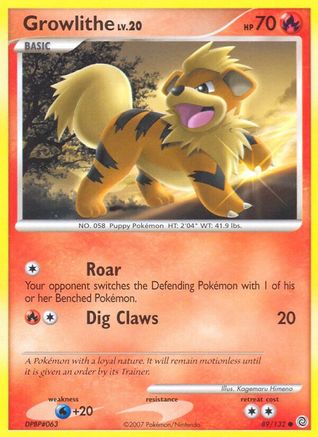 Growlithe 089/132  Secret Wonders