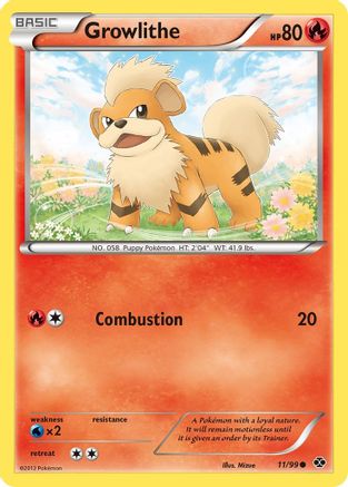 Growlithe 011/99  - Reverse Holofoil Next Destinies