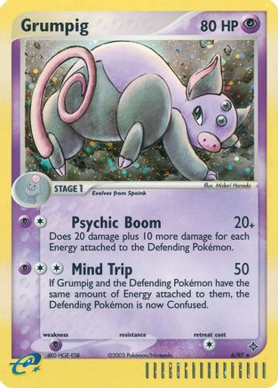 Grumpig 006/97 - Reverse Holofoil Dragon