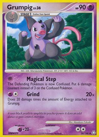 Grumpig 056/146  - Reverse Holofoil Legends Awakened