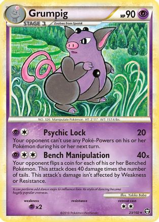 Grumpig 023/102  - Reverse Holofoil Triumphant