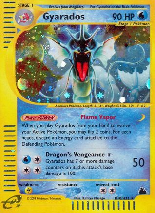 Gyarados H10/H32 - Holofoil Skyridge