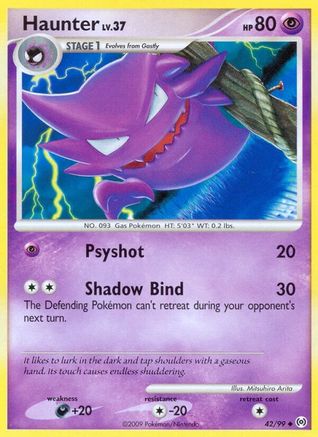 Haunter 042/99  - Reverse Holofoil Arceus