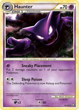 Haunter 035/102  - Reverse Holofoil Triumphant