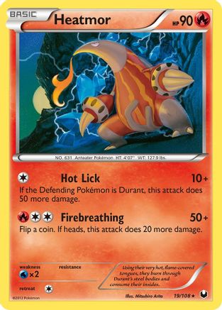 Heatmor 019/108 - Reverse Holofoil Dark Explorers