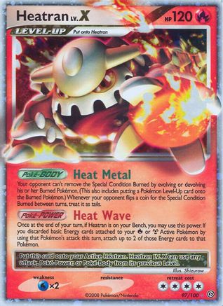 Heatran LV.X 097/100  - Holofoil Stormfront