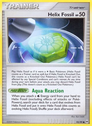 Helix Fossil 093/99  - Reverse Holofoil Arceus