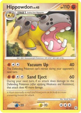 Hippowdon 029/130  - Reverse Holofoil Diamond and Pearl