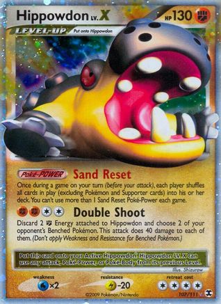 Hippowdon Lv.X 107/111  - Holofoil Rising Rivals