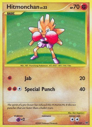 Hitmonchan 129/127  - Holofoil Platinum