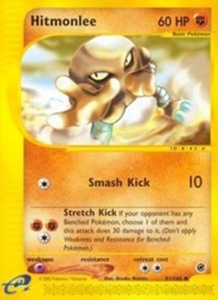 Hitmonlee 081/165 - Reverse Holofoil Expedition