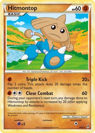 Hitmontop 008/95  - Reverse Holofoil Call of Legends