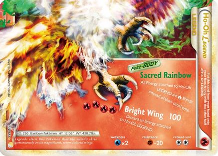 Ho-Oh Legend (Bottom) 112/123  - Holofoil HeartGold SoulSilver