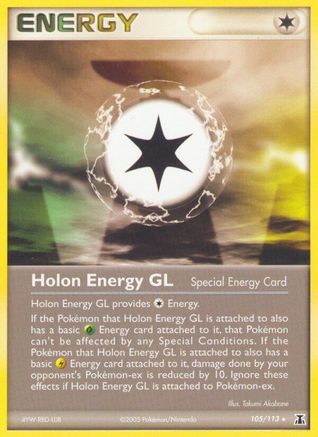 Holon Energy GL 105/113 - Reverse Holofoil Delta Species
