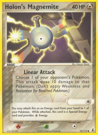 Holon's Magnemite 070/113 - Reverse Holofoil Delta Species