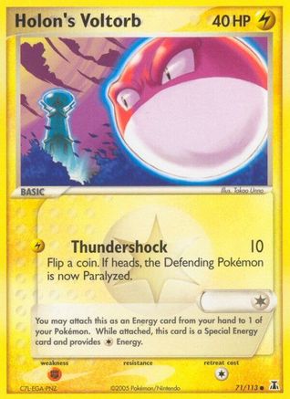 Holon's Voltorb 071/113 - Reverse Holofoil Delta Species