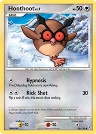 Hoothoot 085/130  - Reverse Holofoil Diamond and Pearl