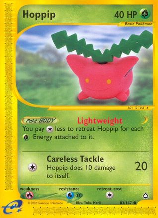 Hoppip 083/147 - Reverse Holofoil Aquapolis