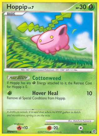 Hoppip 090/132  - Reverse Holofoil Secret Wonders