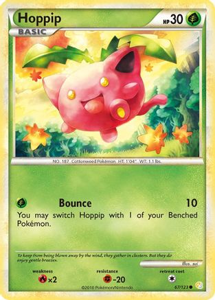 Hoppip 067/123  - Reverse Holofoil HeartGold SoulSilver
