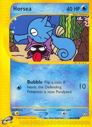 Horsea 084/147 - Reverse Holofoil Aquapolis