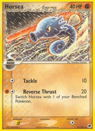 Horsea (Delta Species) 031/101 - Reverse Holofoil Dragon Frontiers