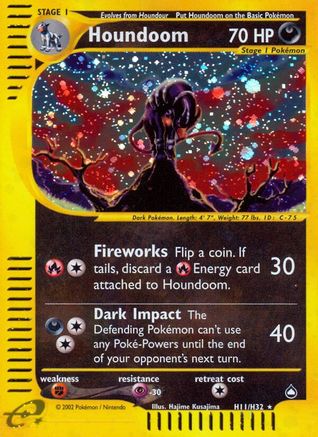 Houndoom H11/H32 - Holofoil Aquapolis