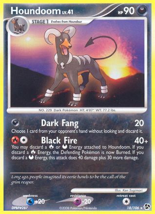 Houndoom 018/106  - Reverse Holofoil Great Encounters