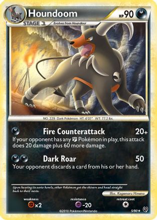 Houndoom 005/90  - Reverse Holofoil Undaunted