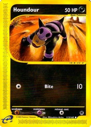Houndour 113/165 - Reverse Holofoil Expedition