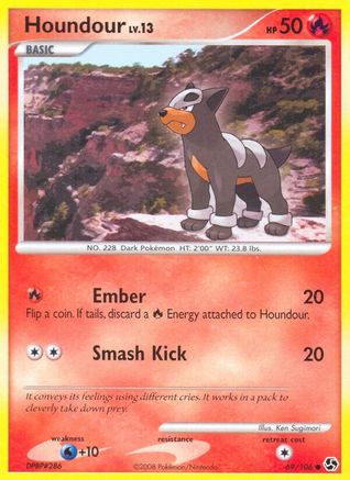 Houndour 069/106  - Reverse Holofoil Great Encounters