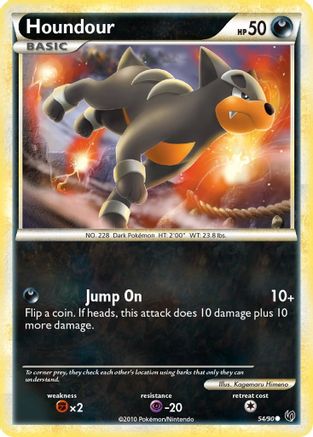 Houndour 054/90  - Reverse Holofoil Undaunted