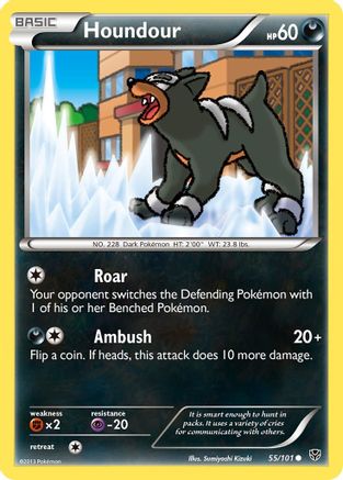 Houndour 055/101  - Reverse Holofoil Plasma Blast