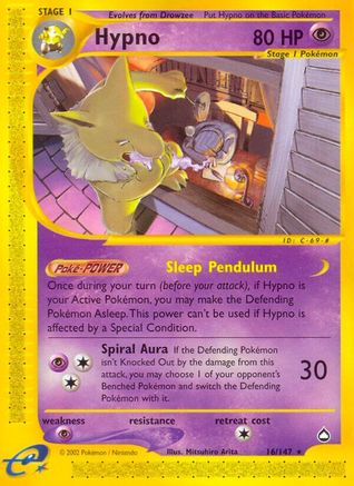 Hypno 016/147 - Reverse Holofoil Aquapolis