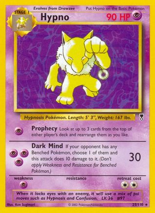 Hypno 025/110 - Reverse Holofoil Legendary Collection