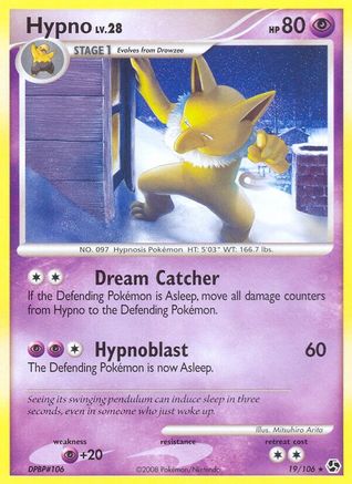 Hypno 019/106 - Reverse Holofoil Great Encounters