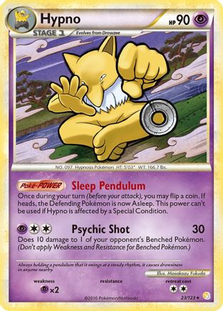 Hypno 023/123  - Reverse Holofoil HeartGold SoulSilver